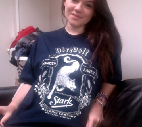 I LOVE MY NEW T-SHIRT! &ldquo;&lsquo;Direwolf Winter Lager&rsquo;- Stark Brewing Company, Winterfell