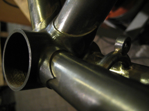 Lugged Bottom Bracket Shell by Capricorn Bicycles on Flickr.Capricorn