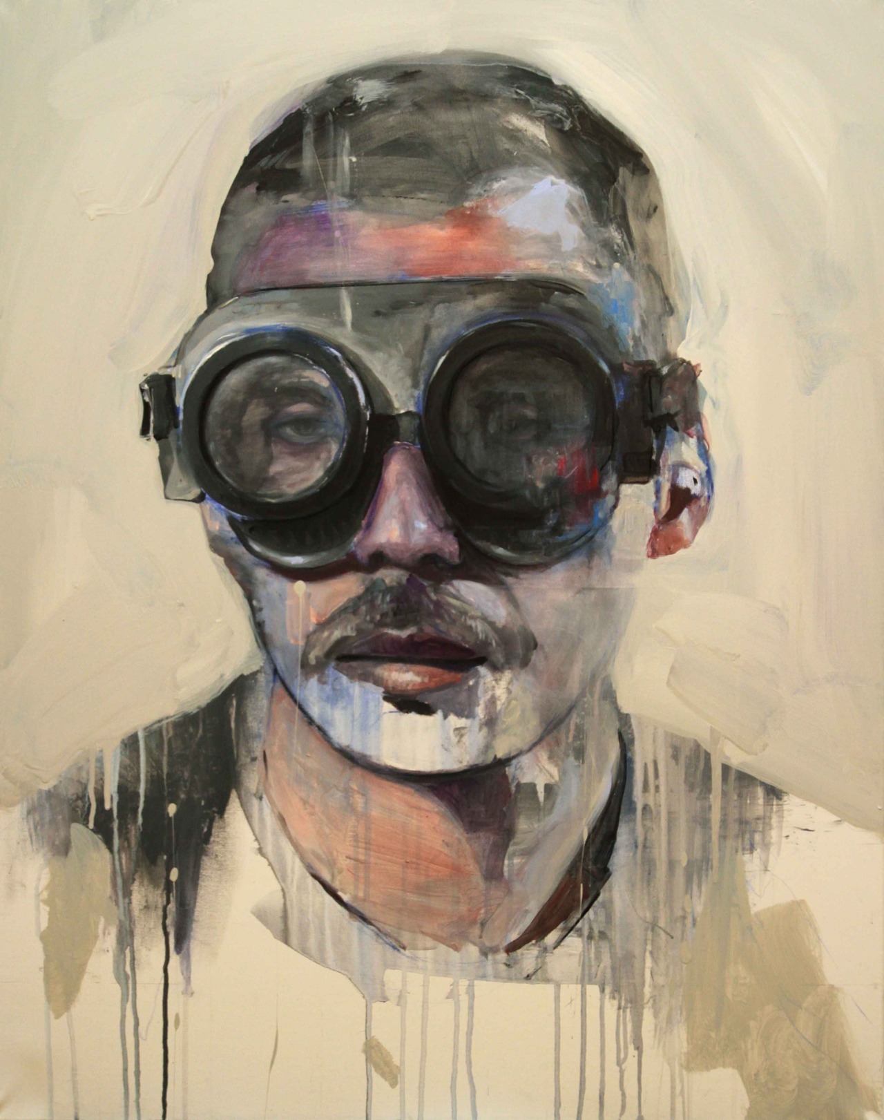 BD2 ; 92x73cm ; mixed media on canvas  Lou Ros 2012  