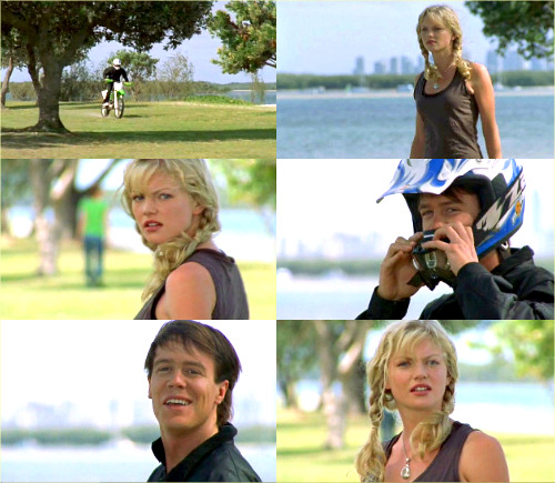 awesometothe3rd:  [A guy speeds by on his motorbike.] Rikki: Impressive, lunatic!