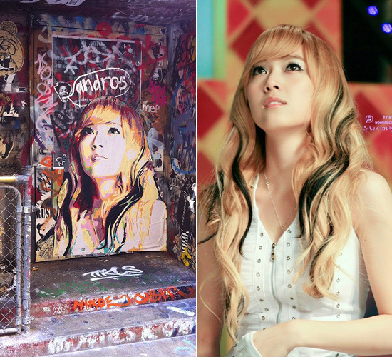 soneslovesnsdforever:  Sica’s graffiti portrait!!~ &lt;3 