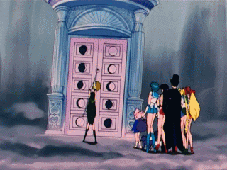 nakamorijuan:  Sailor Pluto opens Time-Space Door 