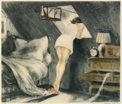 withnailrules:  Attic Room by Louis Icart, 1940