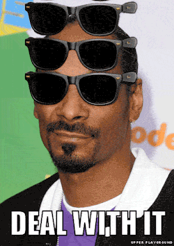 upperplayground:  Snoop. DEAL WITH IT. 