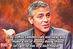 franzis-frantic-thoughts: bloodysingingleaf:  tokyodarjeeling:  strix-scandiaca:  jamesthegill:  The weather today is a lot like George Clooney - hot and grey.  #we have those coffee commercials#they’re basically all#oh look this lady doesn’t give