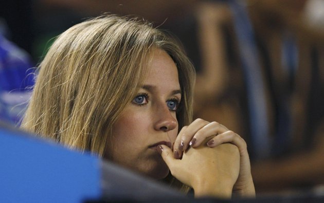 classytennis:  Tennis WAGs at the 2012 Australian Open. I know there’s no Mirka,