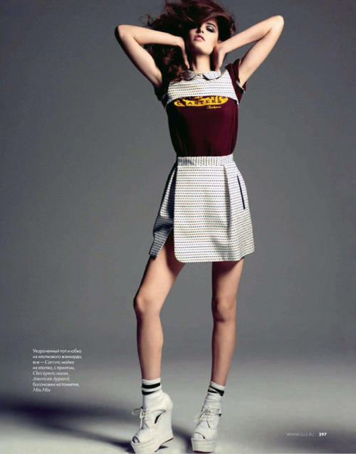 aintyourforte:   “CAMP BELLES” : KATIE FOGARTY : ELLE RUSSIA APRIL 2011 : TESH  