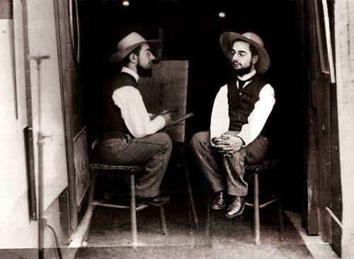 Mr. Toulouse paints Mr. LautrecMaurice Guilbert c. 1891