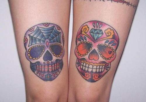 Cute sugar skull tattoos