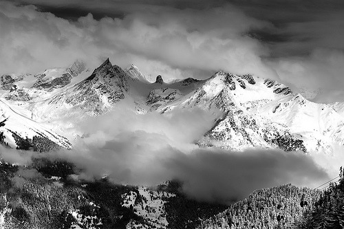 black-and-white:  Mist Sea! (by  David.Keochkerian ) 