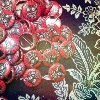 Woo-hoo! Our buttons came in!