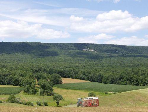 The area where I grew up. Near Kempton, Berks County, Pennsylvania. The white rocky areas on the sid