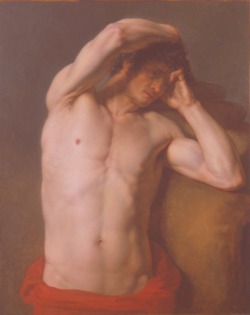 Necspenecmetu: Guillaume Guillon-Lethiere, Half-Nude Figure, 1785