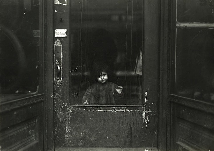 Lewis W. Hine. Child in a Doorway, circa 1910s