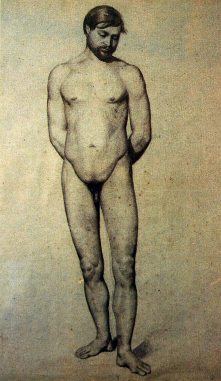 cavetocanvas:  Life Drawing (1862) by Paul Cézanne, one of the artist’s early drawings at art school in Aix-en-Provence.  (Submitted by rephaim) 