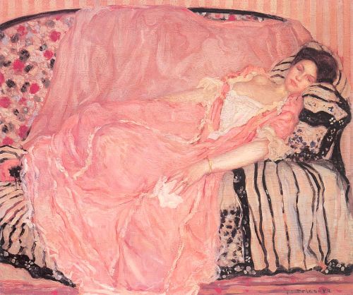 calantheandthenightingale:  Portrait of Madame Gely by Frederick Carl Frieseke (1874 - 1939)