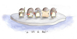 Colormebold:  Penguins&Amp;Lt;3 