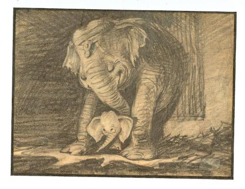 Dumbo Concept Art By Bill Peet