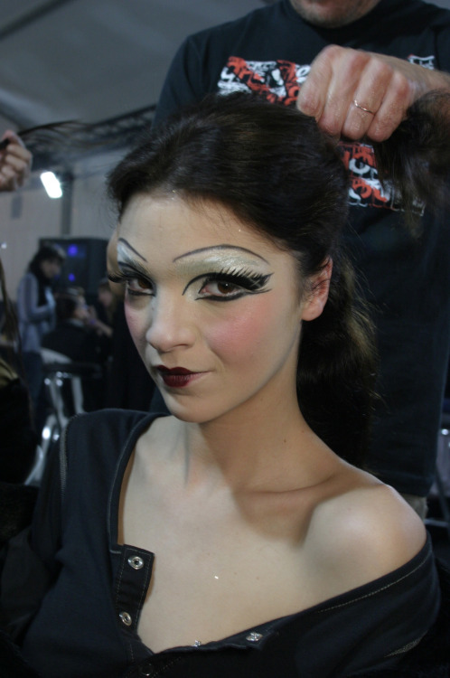 XXX Mariacarla Boscono backstage Christian Dior photo