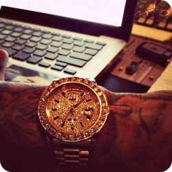 mytygaobsession:  Tyga’s newest watch :)