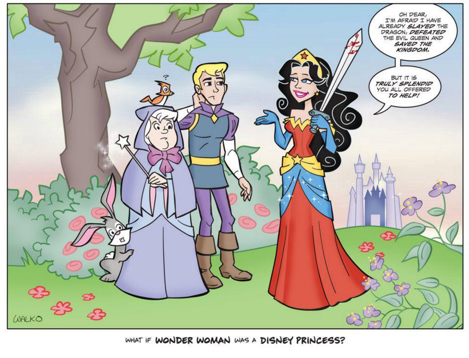 If Wonder Woman were a Disney Princess.