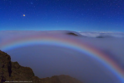 n-a-s-a:  Mars and a Colorful Lunar Fog Bow