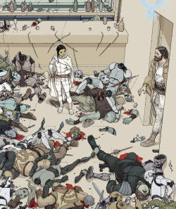 dbsw:  My Padawan // by Frank Quitely From the book “Star Wars Art: Comics”. 