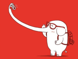 fool-likeme:  My spirit animal! Hipster Elephant