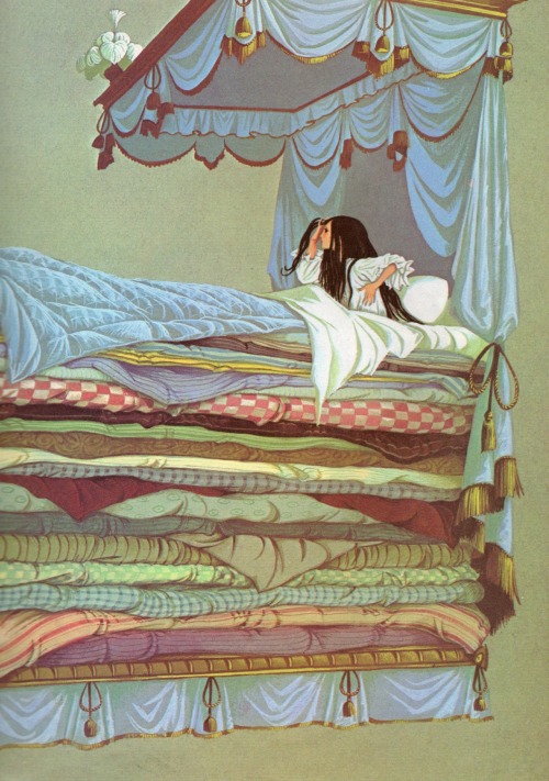 vintagebrooklynryn:“The Princess and the Pea”Illustration by Janet &amp; Anne Graham