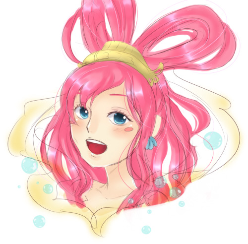 I’m trying to keep my new years res. of coloring more! I doodled this earlier as a break in between commissions cause I been going on no fuel for a day. Shirahoshi from One Piece, she will eventually be my first cosplay in a shark costume! 