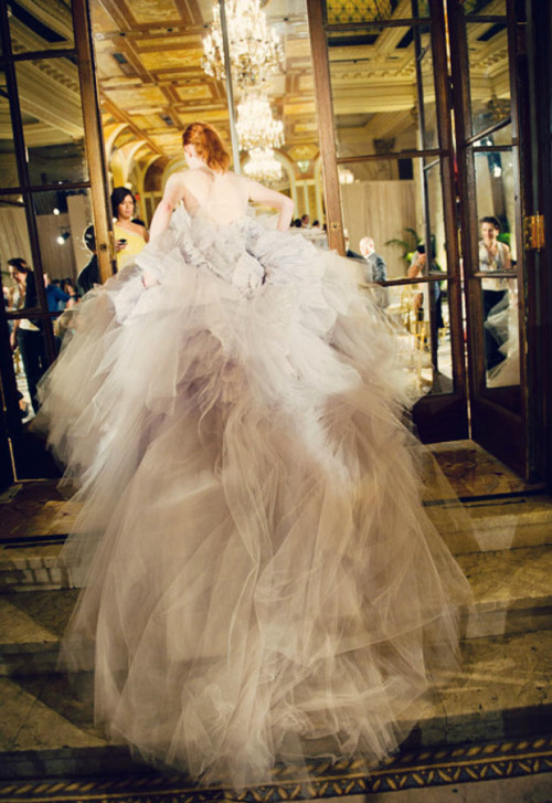 somethingvain:  Marchesa Haute Couture F/W 2011, Karen Elson 