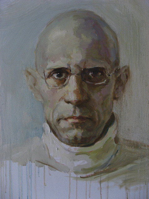 bblacha:  Michel Foucault by victor066 on Flickr. Oil on canvas 
