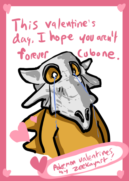 fypblog:  zeekayart:  “pokemon” valentines 3. 1 and 2.  Get your Valentine’s on you memers… you dreamers… 