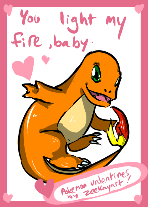 fypblog:  zeekayart:  “pokemon” valentines 3. 1 and 2.  Get your Valentine’s on you memers… you dreamers… 