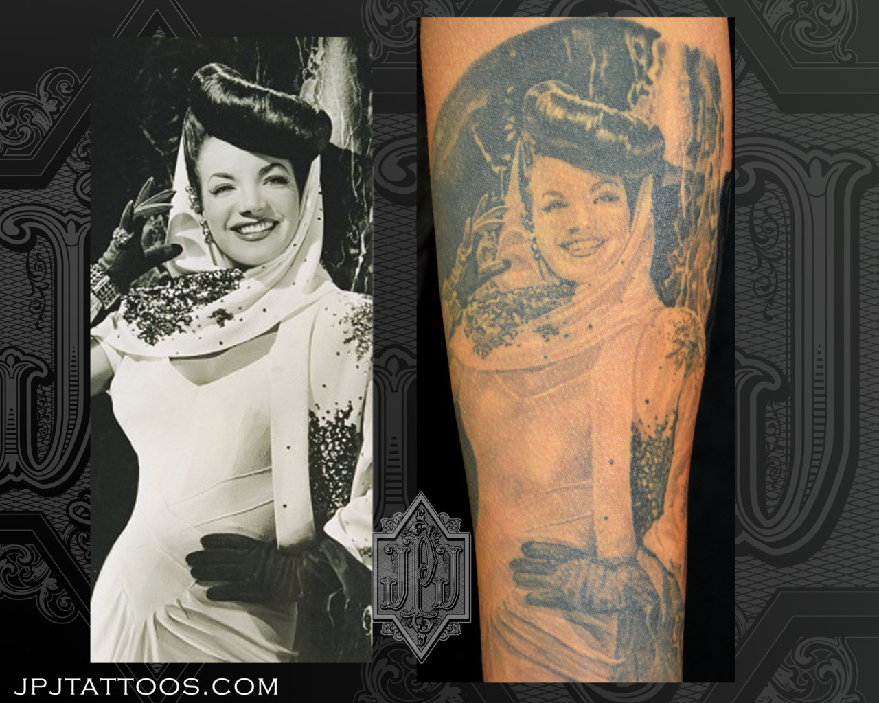 fuckyeahtattoos:  Carmen Miranda Artist: Jose Perez Jr. Dark Water Tattoos, Bridgeview,