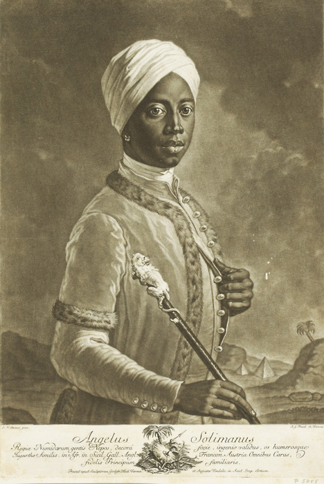 fyeahblackhistory:  Angelo Soliman (ca.1721-1796) A  man of remarkable intelligence, intelligence that won his freedom: He spoke six languages fluently and could write three of them fluently as well. He was also a master swordsman, war hero,  chess