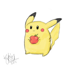 demon-of-the-fall:  gottacatchemall:  [Chubby Chu]  Yeah I remember pikachu before he lost weight. The pudgy little thing