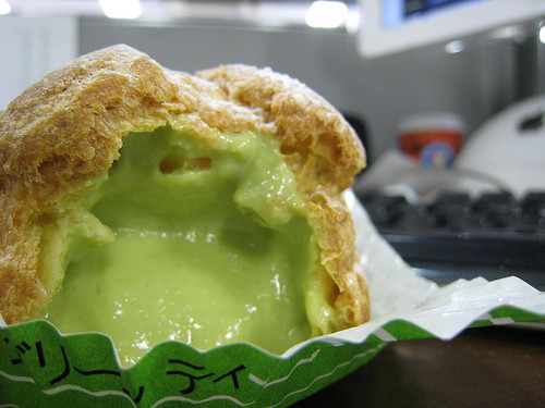 Green Tea Cream Puff