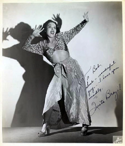  Quita Brazil Vintage 40’S-Era Promo Photo Personalized: “To Bob, Such A Wonderful