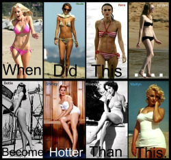 In that photo, Marilyn was a size 14 UK. How come now it&rsquo;s a bad thing to be over size 10? :(
