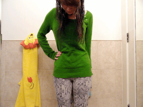 missmischief:  here’s the front of those pants :] 