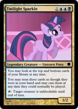 Yawg will break these in 10 SECONDS FLAT. lol. &hellip; This is fun. What porpoise does it serve? None really. Some of these cards are probably horribly unbalanced. But some of them are interesting. It would be fun to have a game of Pony Commander. :D