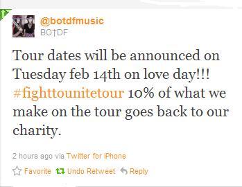 unityinfinity:  Fight To Unite Tour dates will be announce on Violentines Day! As