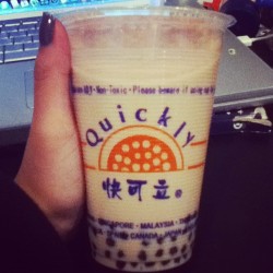 mwahaha Robert got me milk tea! tell robert