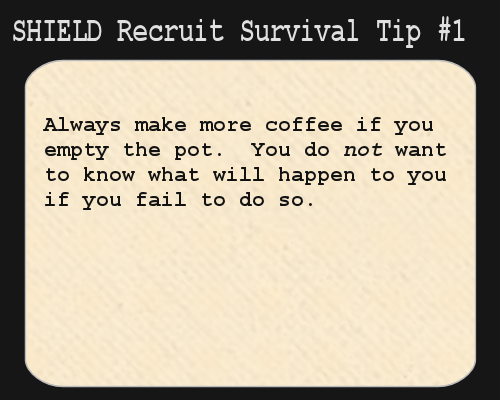 Survival Tips for S.H.I.E.L.D. Recruits Tumblr_lymyriOVIl1rozv09o1_500