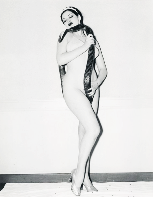 bhof:  Zorita and her “Secret Sacred Snake Dance” partners — as immortalized