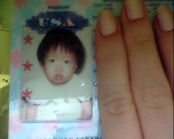 My passport from when I was 1. Haha.   You wish you were this cute of a baby.