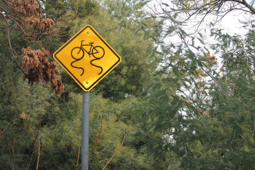 finding-color: bike sign on Flickr.