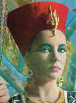  Elizabeth Taylor as Cleopatra, 1963. Photographed