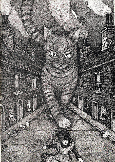 rusuban.ocnk.netSusi Bohdal, illustration from the book “Selina, the Mouse and the Giant Cat&r